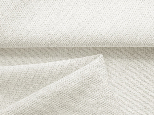 LaMiaSofa hoekbank rechts Palermo - chenille stof - wit - 240x148x86