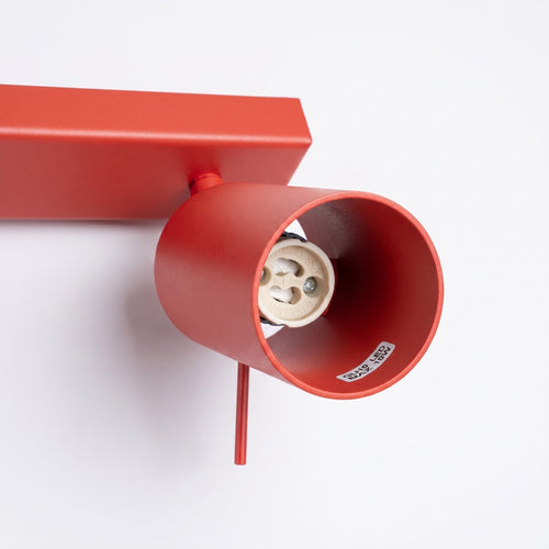 Sollux Lighting Plafondlamp RING 3L rood - 45x6x16cm