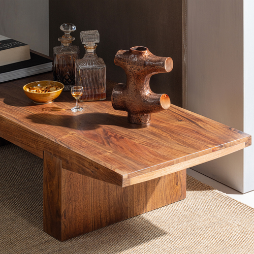 WOOOD salontafel Eron - Acaciahout - Bruin - 32x152x48