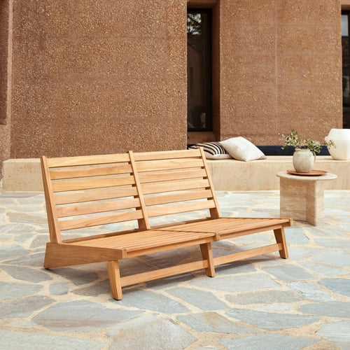 Tikamoon 3-zits loungeset van massief teakhout - Wit - vtwonen shop