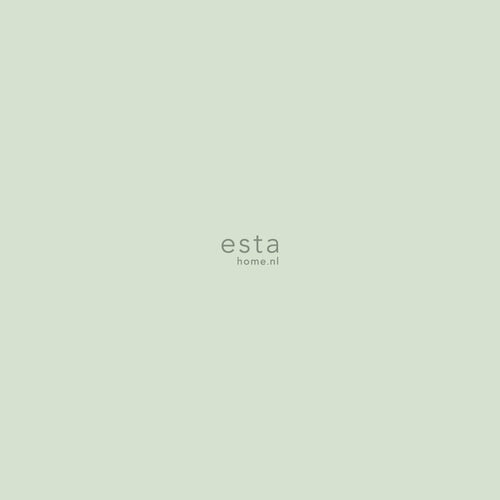ESTAhome behang effen mintgroen - 53 cm x 10.05 m - 138923