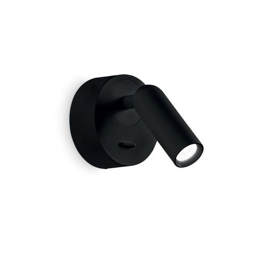 LED decoratieve ronde leeslamp zwart, 3000K 3,5W