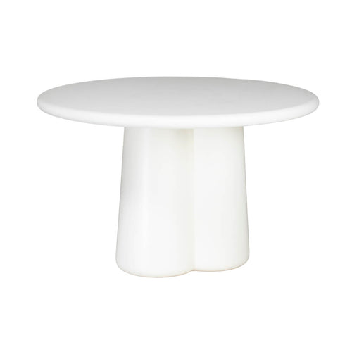 Giga Meubel Eettafel Boaz - Rond Off White Eco Composiet - 120cm