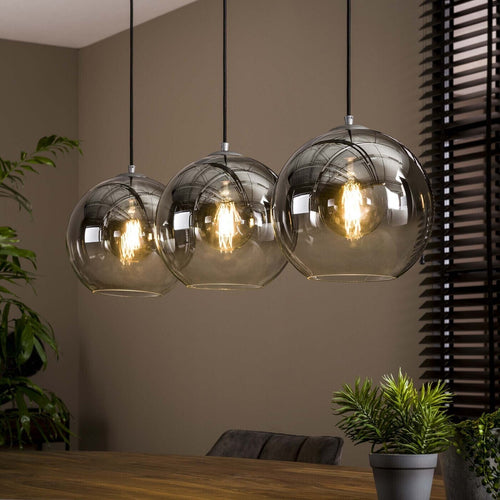 Giga Meubel Hanglamp Bubble Shaded - Glas - 3-Lichts - 30x115x150cm - vtwonen shop