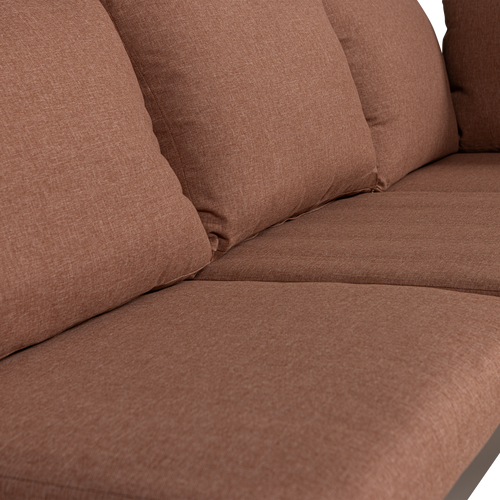 WOOOD loungeset Modulair tuin Zaro - Metaal/Polywood - Roze - 65x183x67