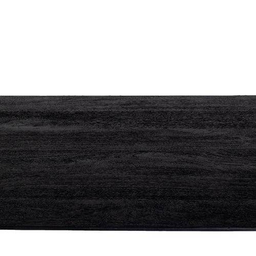 Giga Meubel Eettafel Oslo - Zwart Mangohout - 160x90x76cm