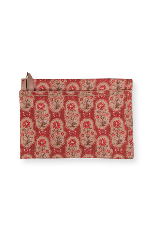 Pip Studio - Blooming Tales Bustani Pashmina Dark Red - Set van 2 Theedoeken - 50x70cm