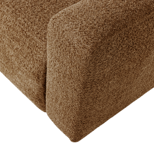 WOOOD 1-zits bank arm rechts Mojo Base - Wollig - Honinggeel - 74x105x97