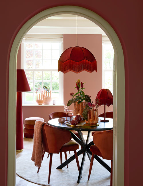 Light & Living lampvoet WASHINGTON - Ø14x39.5cm - rood
