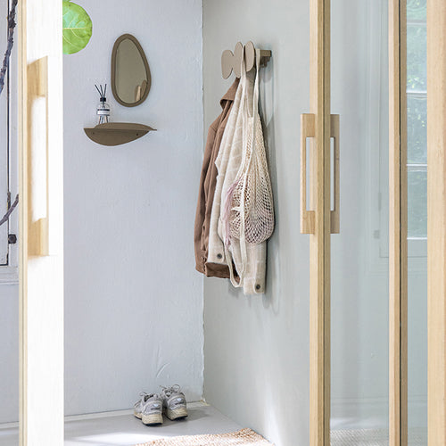 Spinder x Eva van de Ven kapstok Tumulo Small - Champagne - 3 haken - vtwonen shop