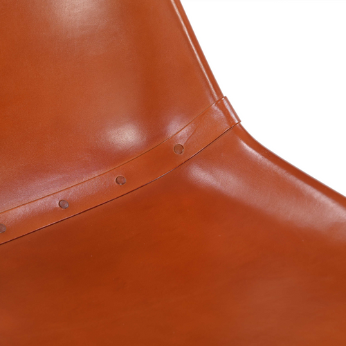 Signature - ROCKIE Leren stoel L45 cm - Zwart - 46x45x76 cm