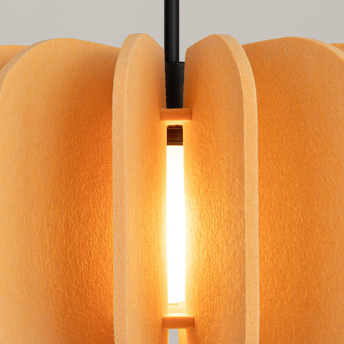Sollux Lighting Hanglamp MULA 45 geel - 45x45x146cm