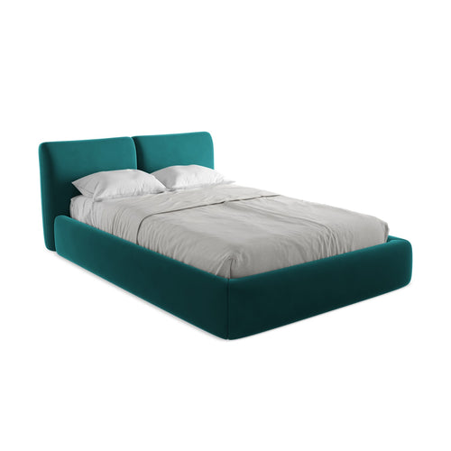 LaMiaSofa Bed met opbergruimte Milano - velours - marien - 160x228x82