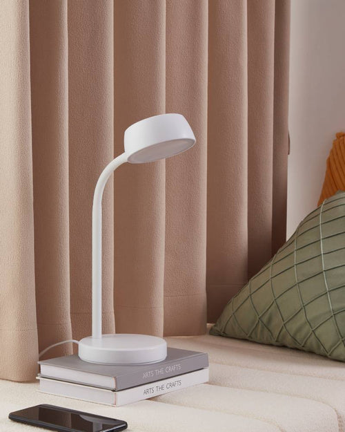 EGLO tafellamp Cabales - 14 cm - wit - vtwonen shop