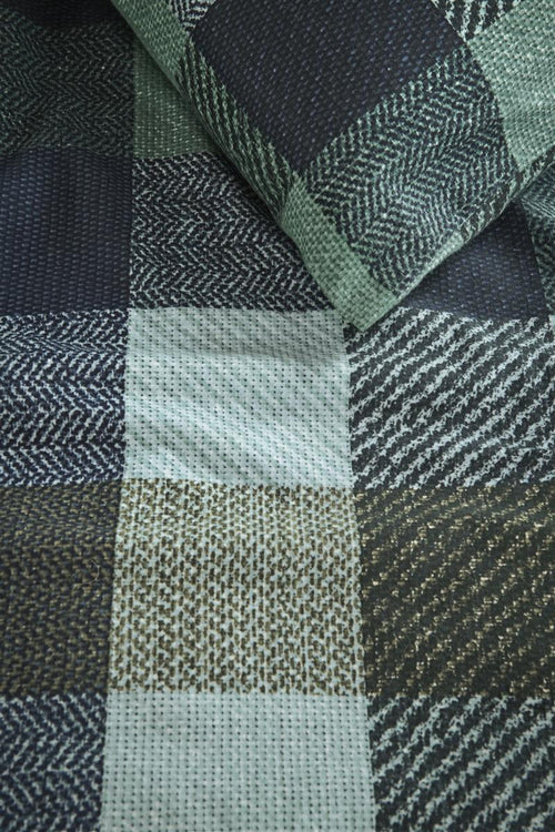 Beddinghouse Beckett dekbedovertrek - Lits-Jumeaux - 240x200/220 cm - Blauw Groen - vtwonen shop