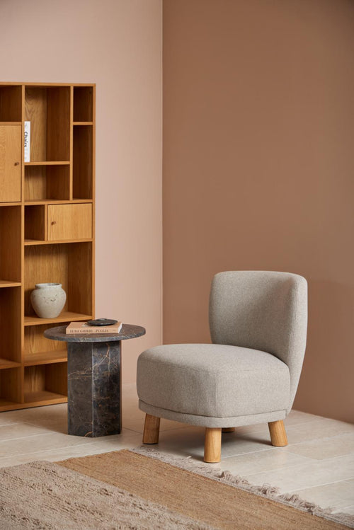 Loff Design Bijzettafel Arezzo - ø50 cm - Bruin Marmer - vtwonen shop