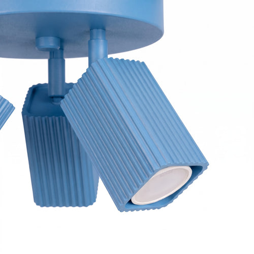Sollux Lighting Plafondlamp RAYO 3P azuurblauw - 20x20x18cm