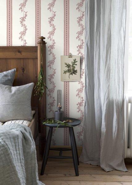 Borastapeter behang bloemen beige en roze - 53 cm x 10.05 m - 660048