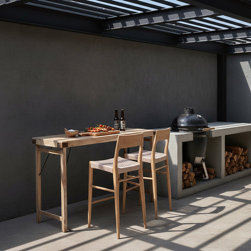 Limewash inklapbare bartafel - 170x60x107 cm