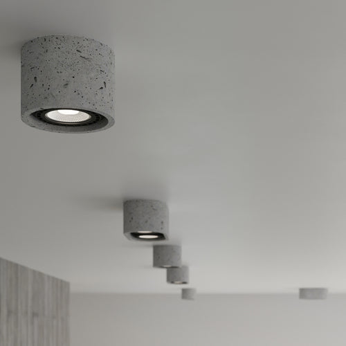 Sollux Lighting Plafondlamp BASIC 2 beton - 27x14x9cm