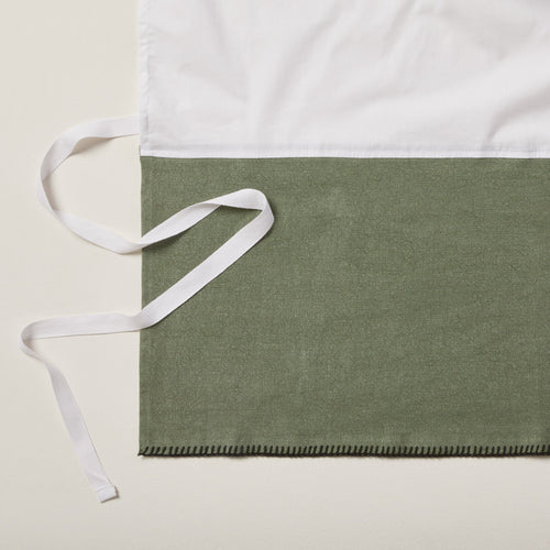 Madura Hoes voor boxspring Nino grijs kaki en zwarte slinger 90x200 cm