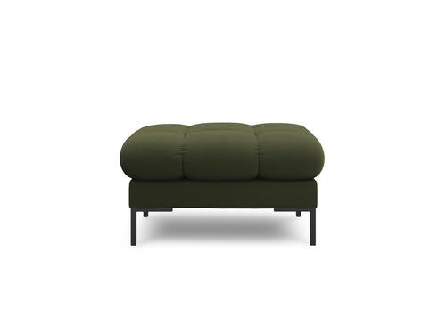 Cosmopolitan Design Poef Bali structurele stof, groente - 60x60x41cm