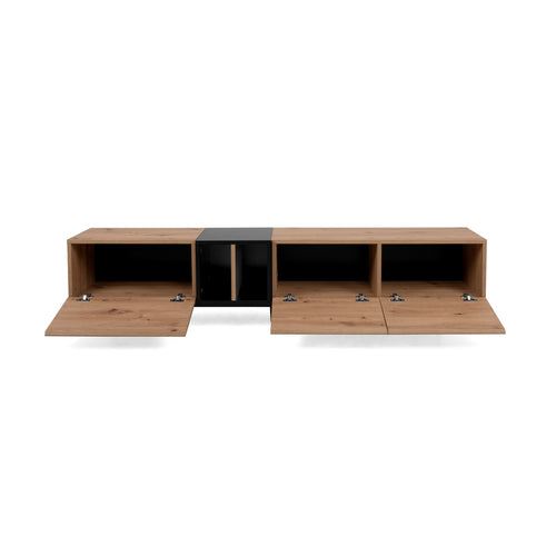 Calicosy - TV-meubel 3 deuren 2 nissen L195 cm - Nola - 37x195x48 cm
