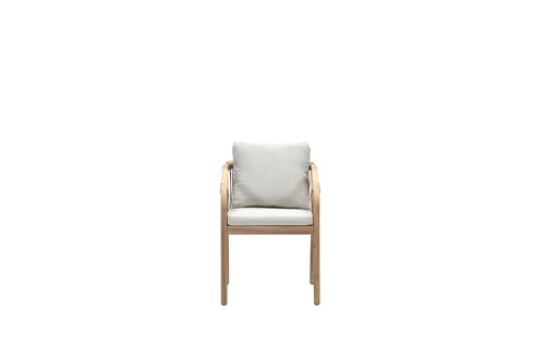 Garden Impressions Santos dining fauteuil-acacia white wash-rope sand