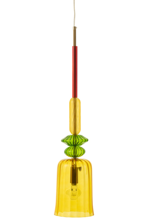 J-Line hanglamp Zoe - glas - mix