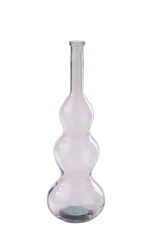 J-Line vloervaas - glas - lichtroze