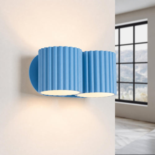 Sollux Lighting Wandlamp AURA 2 lichtblauw G9 - 21x12x10cm