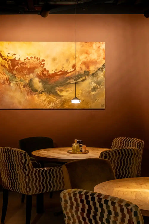Artdelight hanglamp Phoenix - 1 lichts - 11.6  x 200   cm - zwart