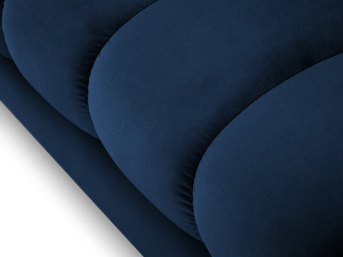 Cosmopolitan Design linker meridiaan Bali flueel, koningsblauw - 185x102x75cm