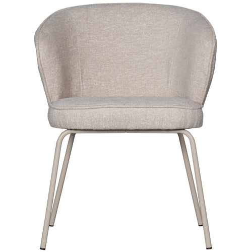 WOOOD eetkamerstoelen Admit - Polyester - Pebble - Set van 6 - vtwonen shop