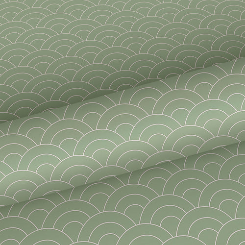 Sanders & Sanders behang art deco bogen vergrijsd groen - 53 cm x 10 m - 640363 - vtwonen shop