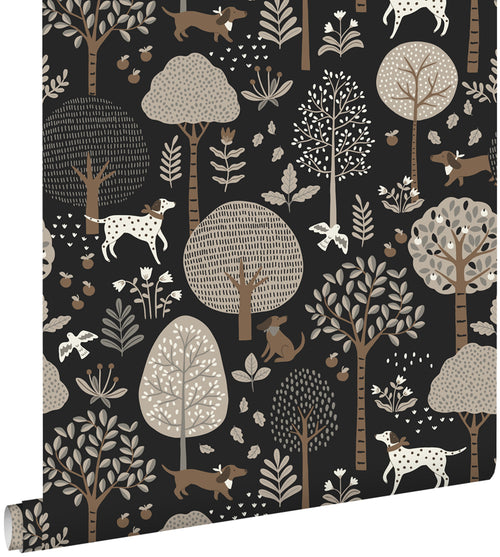 ESTAhome behang honden zwart - 50 x 900 cm - 139714 - vtwonen shop