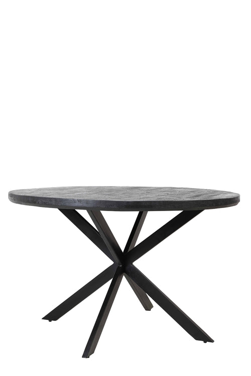 Light & Living eettafel YELLOV - Ø140x76cm - zwart