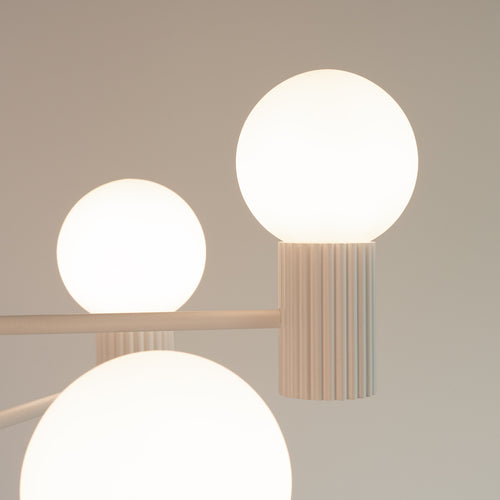Sollux Lighting Kroonluchter HALO 6 beige - 64x64x230cm