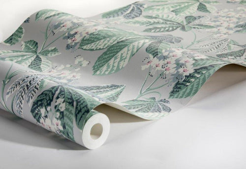 Borastapeter behang bladeren grijs - 53 cm x 10.05 m - 660407