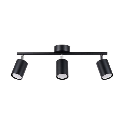 Sollux Lighting Plafondlamp LEMMI 3 zwart - 46x8x20cm