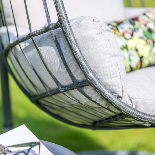 Garden Impressions Hangstoel Esmee swing egg - donker grijs
