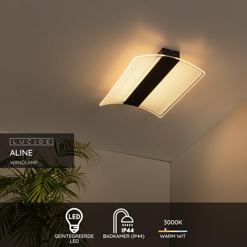 Lucide wandlamp badkamer ALINE - 1xGeïntegreerde LED - Transparant - vtwonen shop