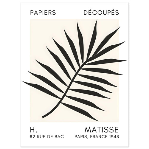 Artfulprints  Matisse – Floral reef black   poster 30x40 cm - vtwonen shop