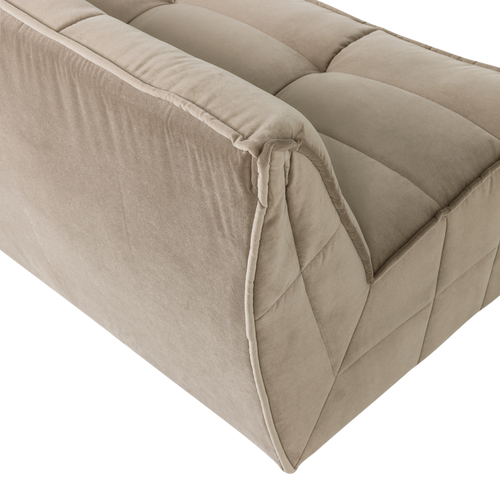 vtwonen 3-zits element Cluster - Velvet - Zacht Beige - 81x204x91