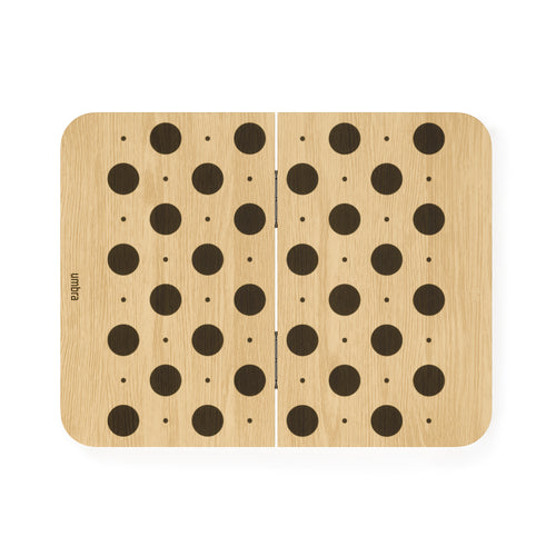 Umbra bordspel voor backgammon en dammen Blitz - 37 x 24 x 5 cm - naturel