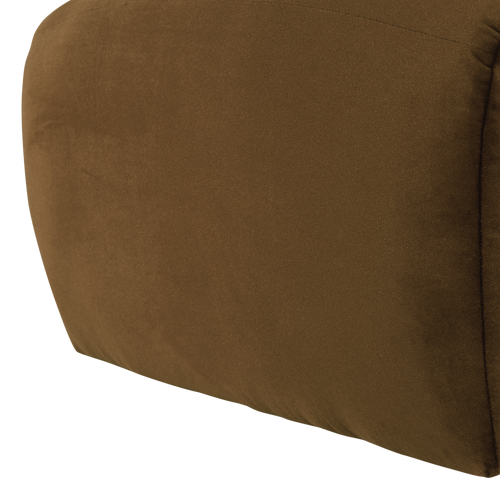 WOOOD poef Mojo Base - Velvet - Honinggeel - 45x84x64