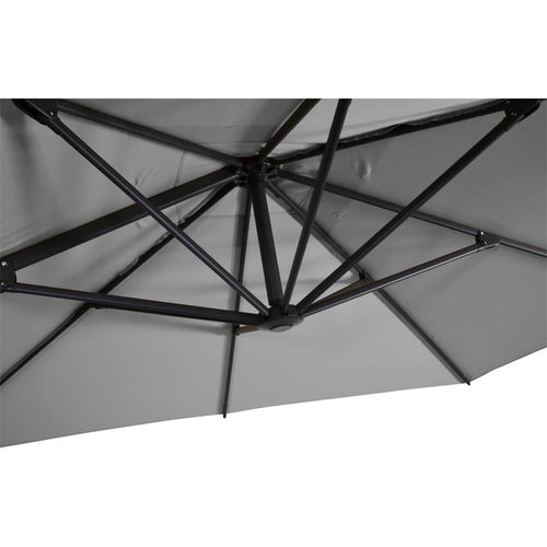 Lesli Living push-up parasol Libra - grijs - 250x250cm