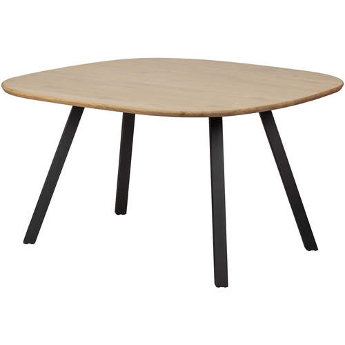 WOOOD eettafel met 2-stand poot Tablo - Eiken - Naturel - 75x130x130 - vtwonen shop