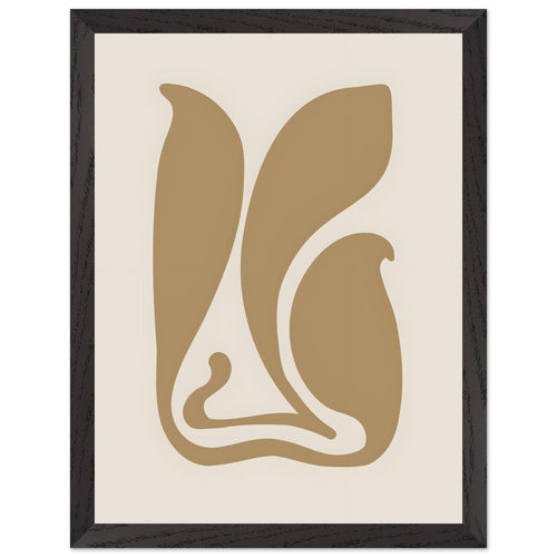 Artfulprints Poster met Lijst Matisse – Abstract stillness   - 30x40 cm - Taupe