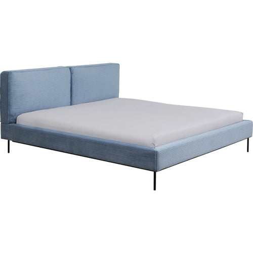 Kare Design Bed East Side Cord - blauw - 160x200cm - vtwonen shop